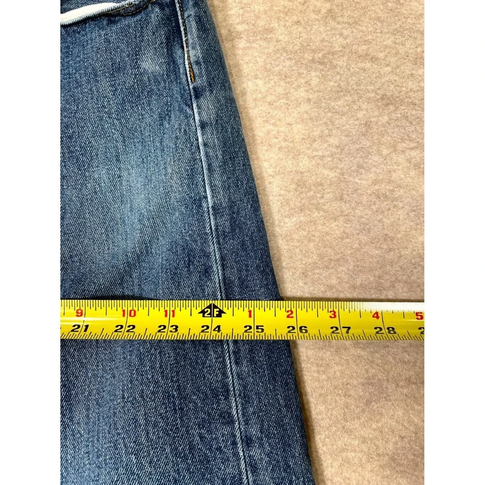 Levi's 501 Authentic Jeans Mens 40x30 Blue‎ Denim Cotton Straight Leg Button Fly
